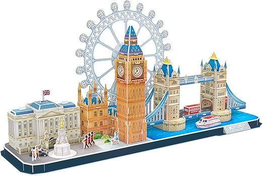 CUBIC FUN 3D PUZZLE CITYLINE LONDON 107PCS - Marah Kids