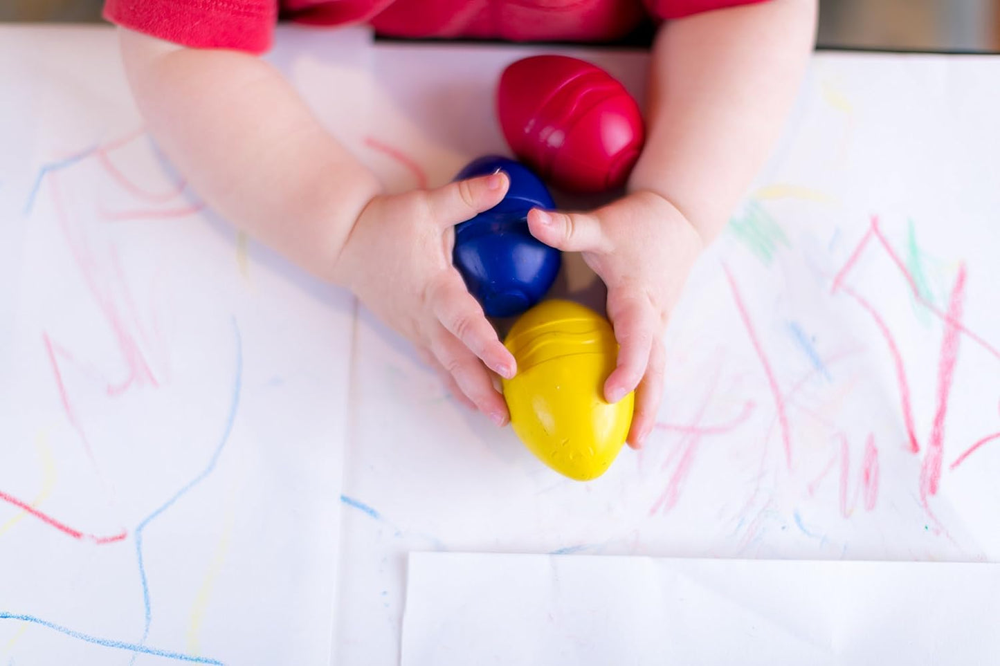 Crayola My First Palm Grip Crayons, Coloring for Toddlers 3 count - Marah Kids
