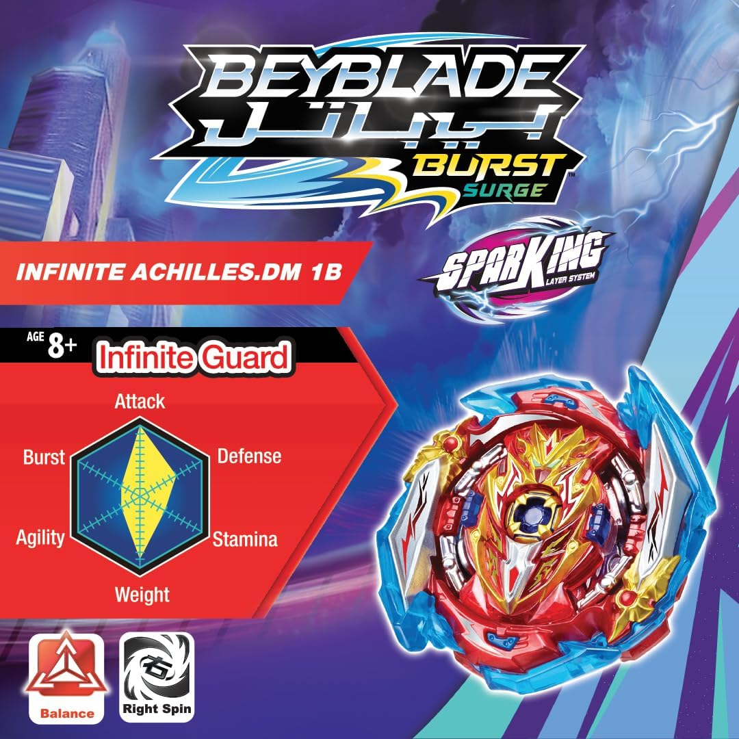 Beybattle Burst Takara Tomy - The Original Beyblade Infinite Achilles S