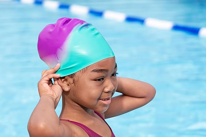 BWSUM BESTWAY HYDROSWIM LIL COLOR WAVE SWIM CAP - Marah Kids