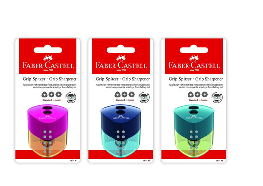 FABER - CASTELL GRIP SHARPENER TREND DBL HOLE - Marah Kids