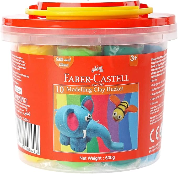 FABER - CASTELL MODELLING CLAY 500GM (10X50GM) - Marah Kids