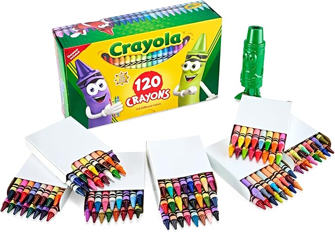 Crayola Standard Crayons, Assorted Colors, Box Of 120 Crayons - Marah Kids