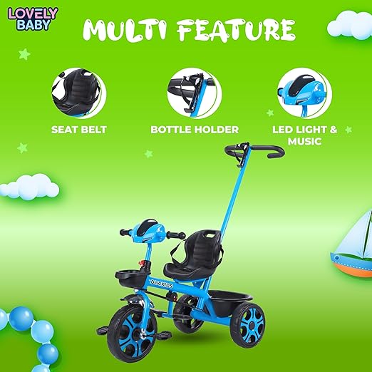 Lovely Baby Duckids 3 - Wheel Tricycle - Blue - Marah Kids