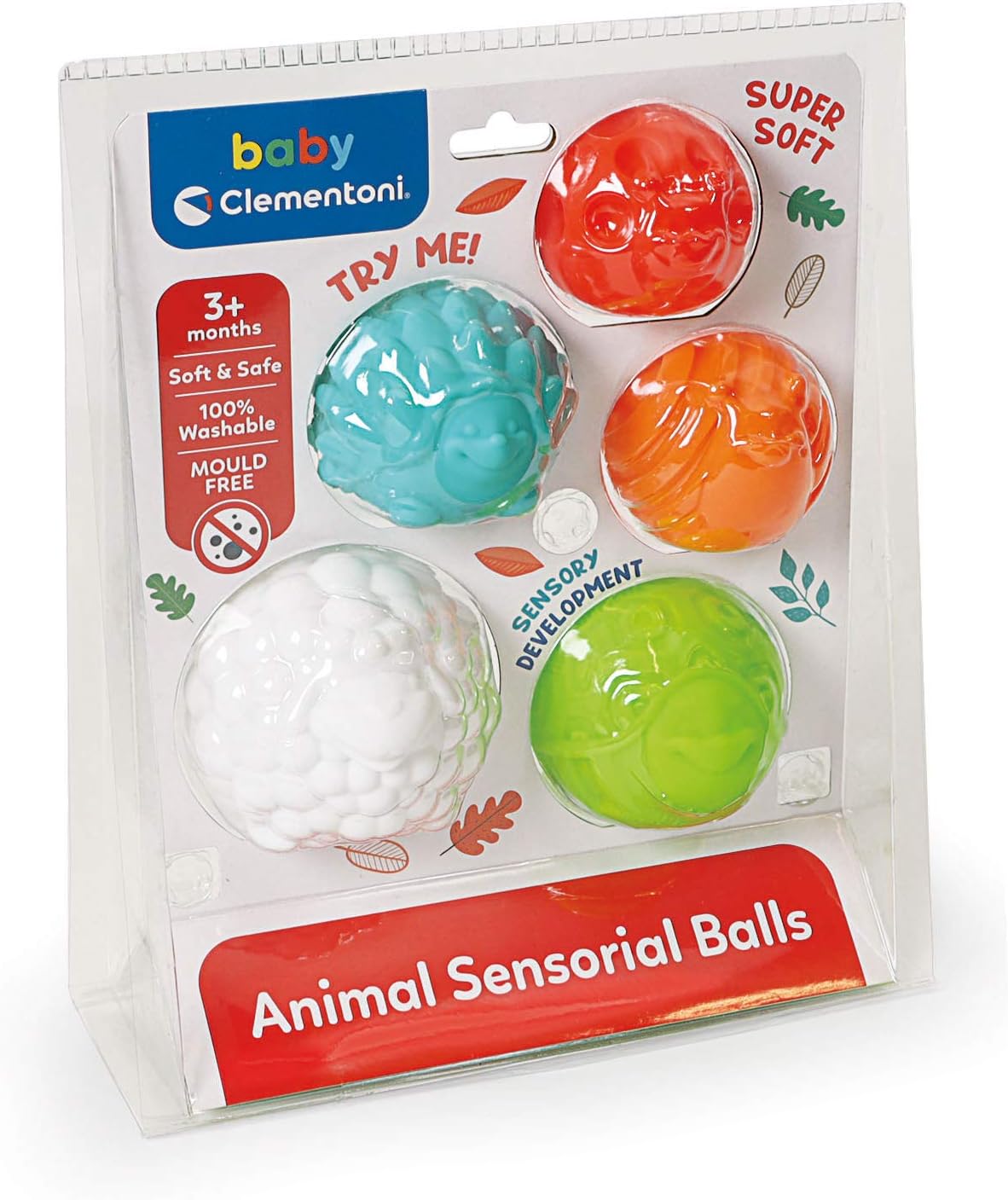 CLEMENTONI Baby Animal Sensory Balls - Marah Kids