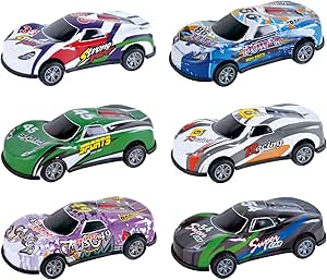 Power Joy V. Vroom Pullback Graphic Car 8 pieces - Marah Kids