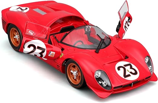 Bburago 1:24 Ferrari Racing Model Kit (With Plastic Stand) - 330 P4 Daytona (1967) - Marah Kids