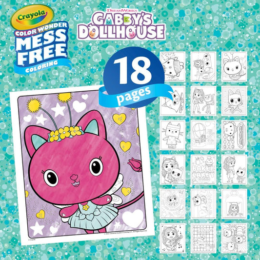 Crayola - Color Wonder Mess Free Gabby's Dollhouse Coloring Set| Ideal for kids aged 3 and up, this set makes a standout gift for both boys and girls - Marah Kids