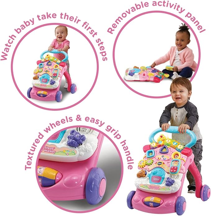 Vtech - FIRST STEPS BABY WALKER (PINK) - Marah Kids