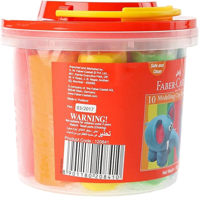 FABER - CASTELL MODELLING CLAY 500GM (10X50GM) - Marah Kids