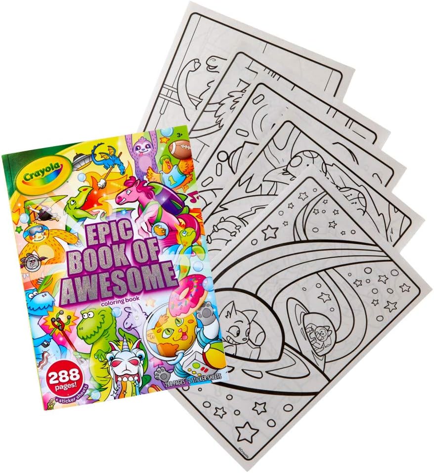 Crayola - 288 - Page Coloring Book, Epic Adventure - Marah Kids