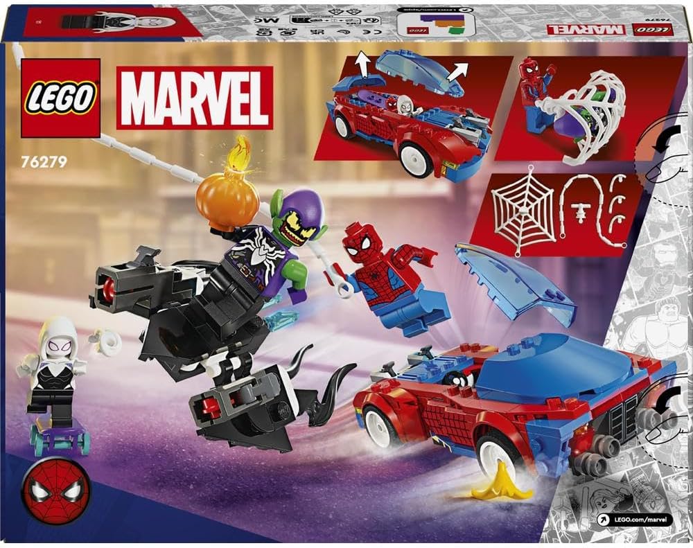 LEGO Marvel Spider-Man Race Car & Venom Green Goblin 76279