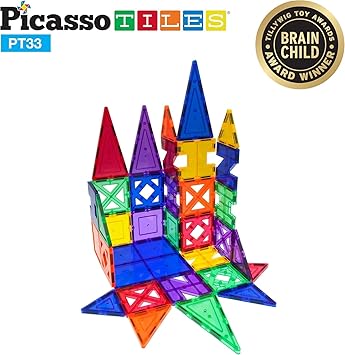 Picasso Magnetic Educ Building Set 33Pcs