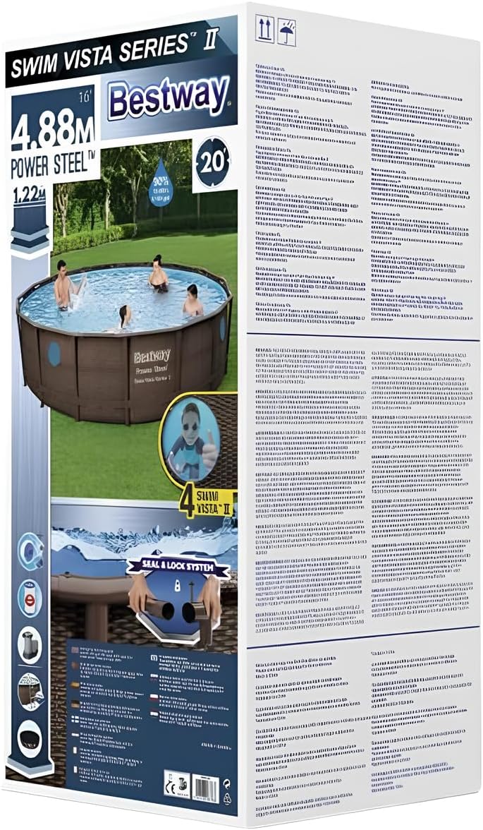 BESTWAY POOLSET POWERSTEEL VISTA 488X122 - Marah Kids