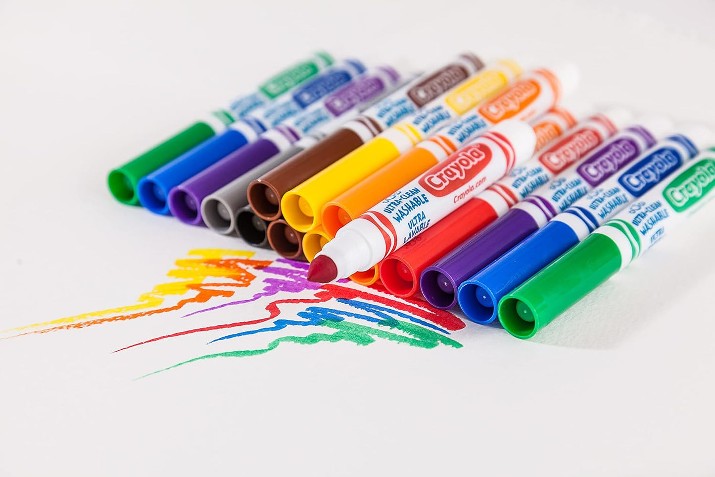 Crayola 40 ct. Ultra - Clean Washable Assorted, Broad Line - Marah Kids