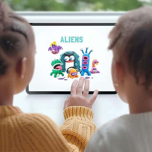 HEY CLAY - DIY Aliens: Burger, Trio, Scorpio Plastic Creative Modelling Air - Dry Clay For Kids 6 Cans - Marah Kids