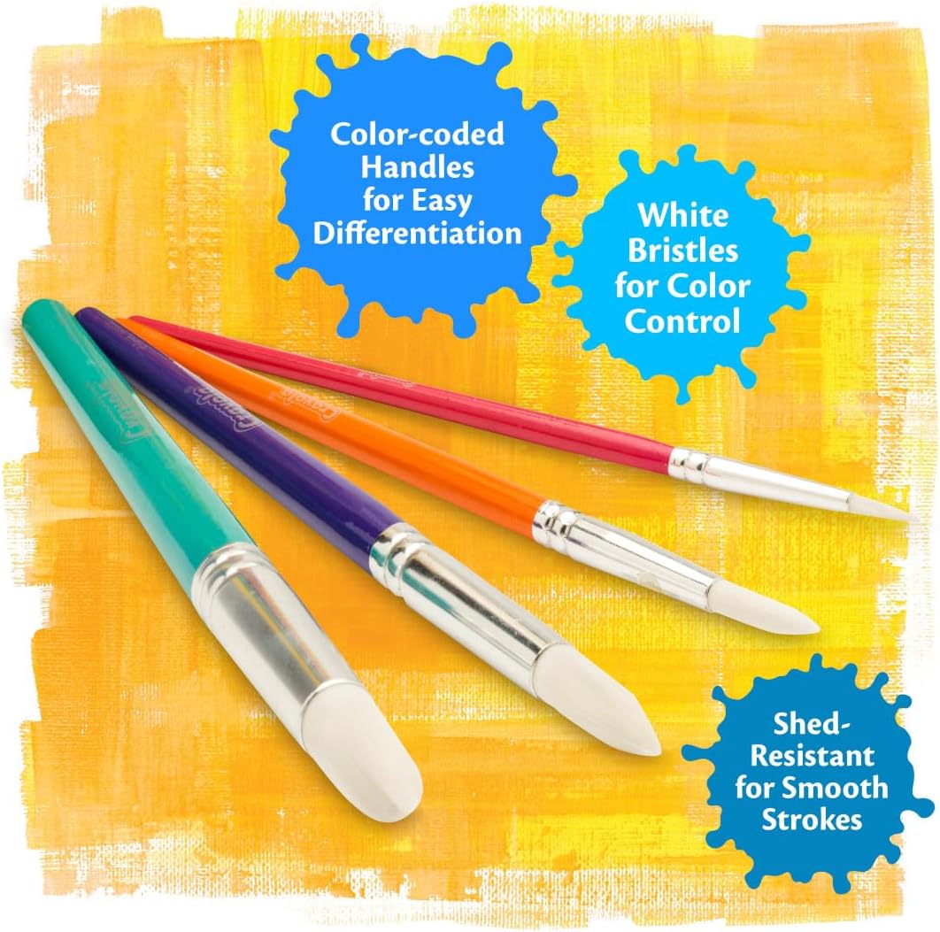 Crayola 4ct Round Brush Set - Marah Kids