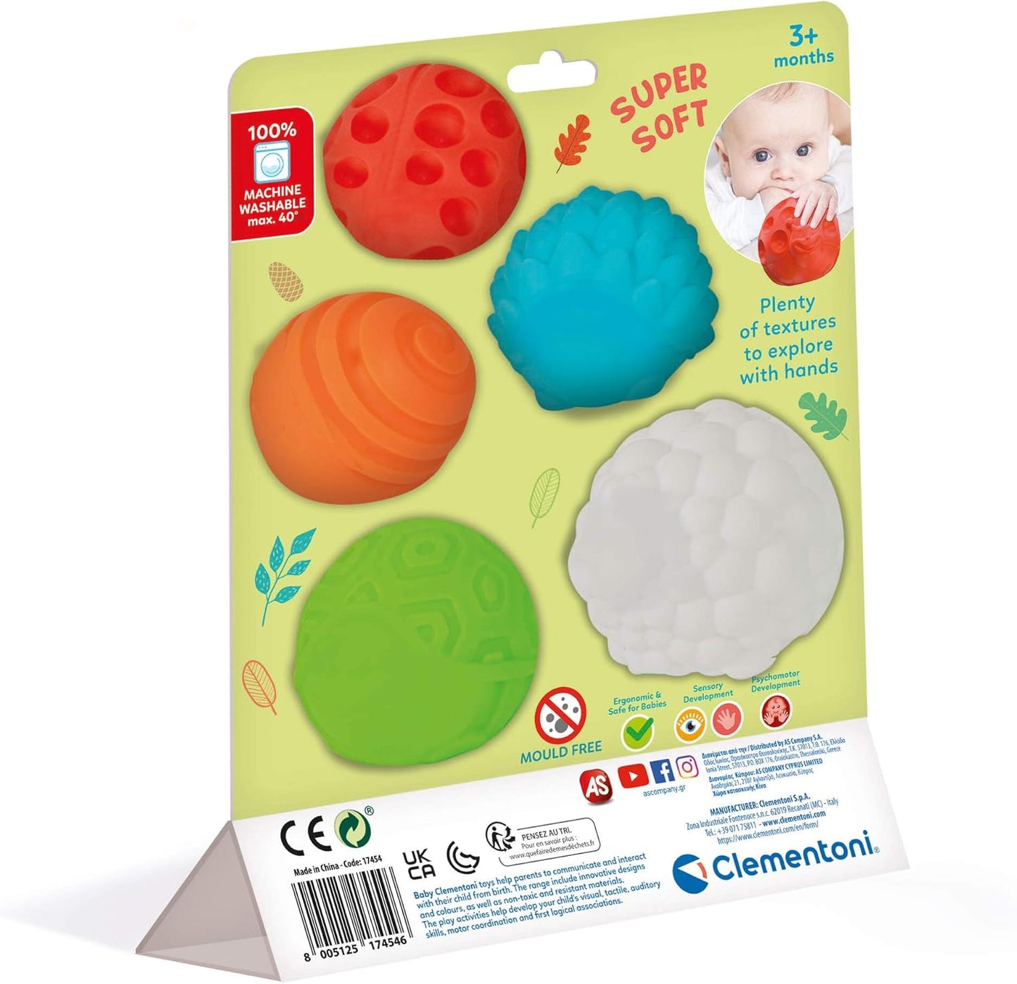 CLEMENTONI Baby Animal Sensory Balls - Marah Kids