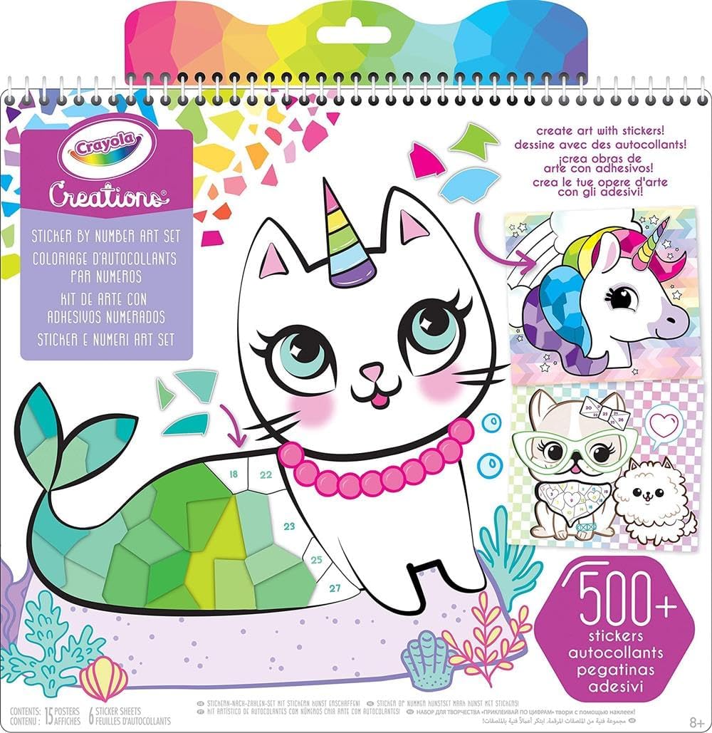 Crayola Creations Sticker by Number Art Set - Marah Kids