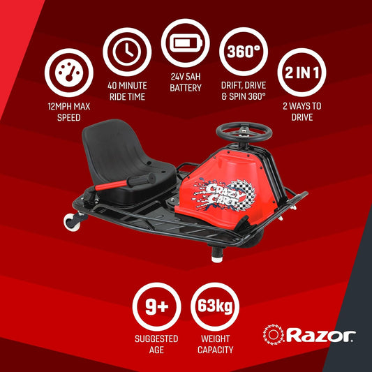 Razor Crazy Cart Jr. 2.0 19Km/Hr - Marah Kids