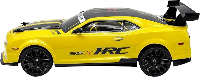 D - power - 1:10 Yellow Camaro RC Car – 2.4GHz Remote Control, 7.4V USB Rechargeable Battery, High - Speed Performance Vehicle for Kids Ages 6+ - Marah Kids