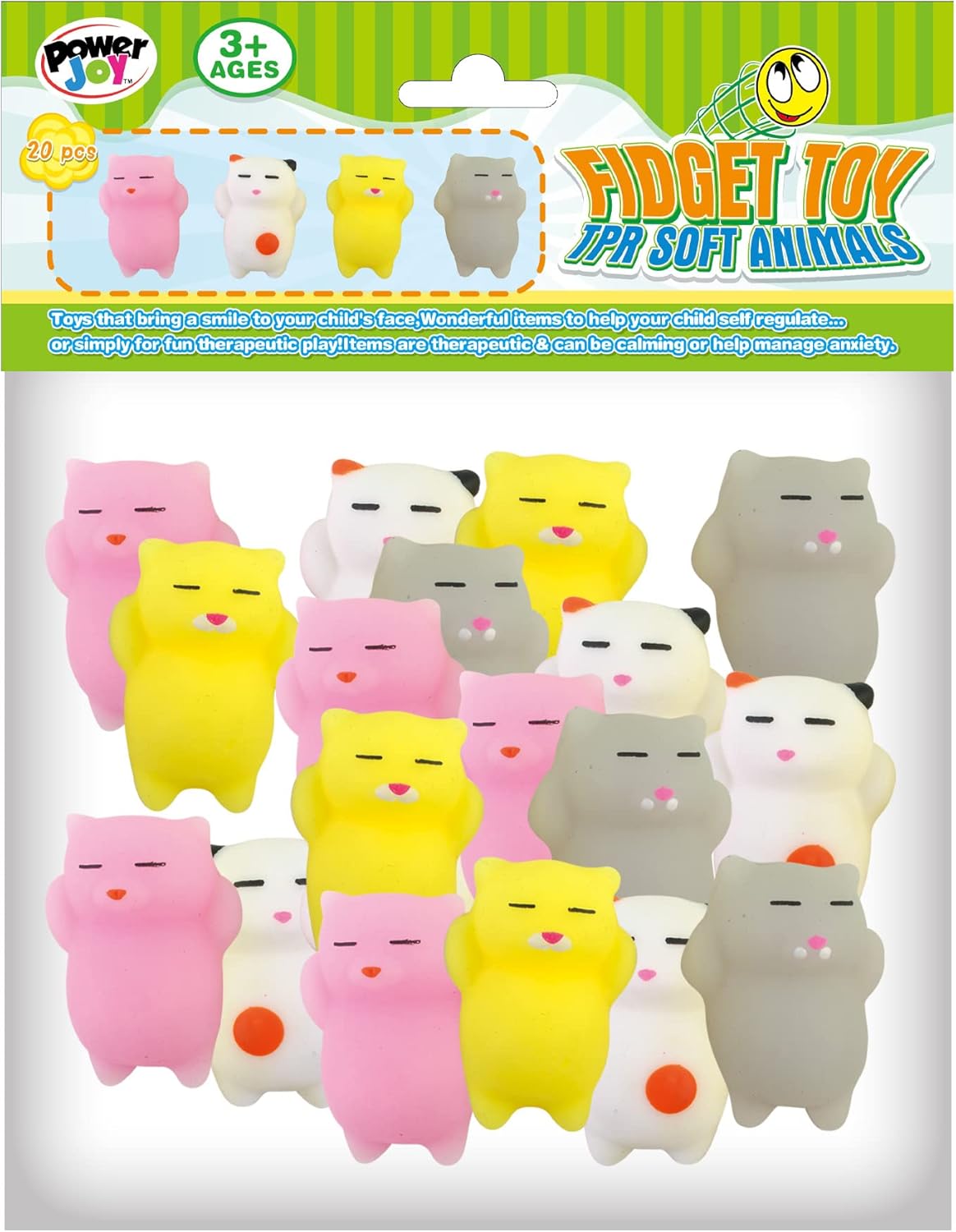 Power Joy Fidget Toy Squishy Animals 20 pieces - Marah Kids