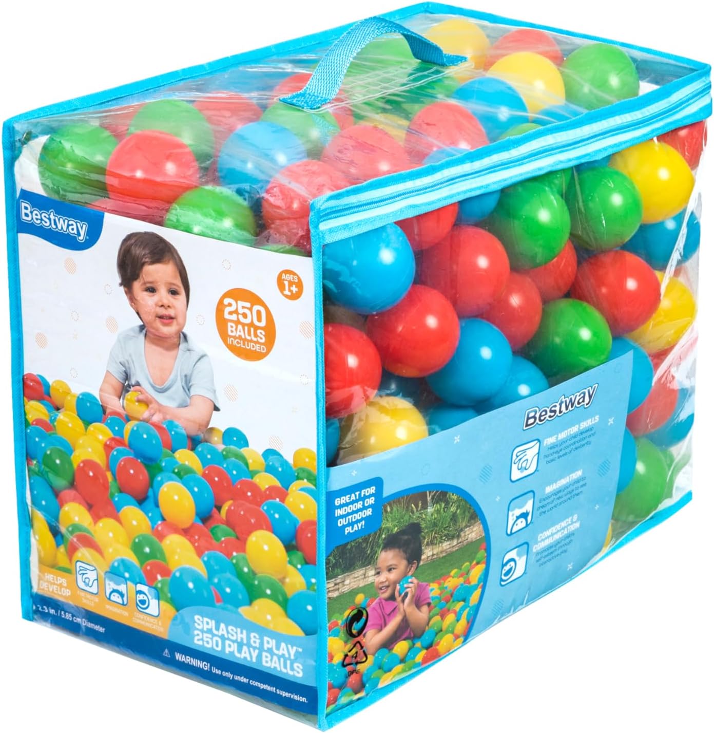 BWSUM BESTWAY PLAYBALL SPLASH&PLAY 585CM 250PCS - Marah Kids