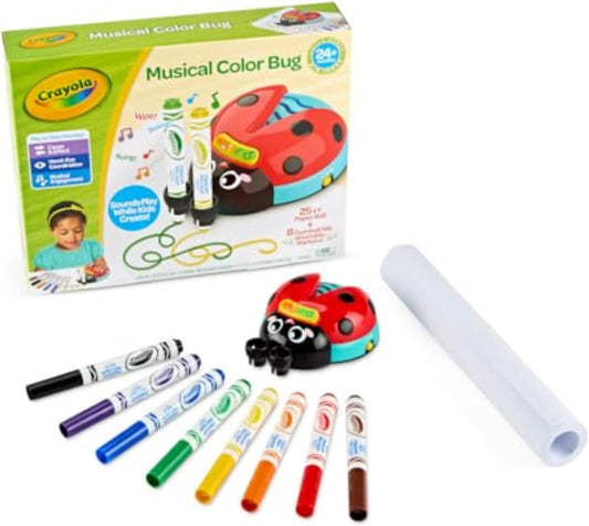 Crayola Musical Doodle Bug: Toddler Sensory Art & Music Toy, Ages 2+ - Marah Kids
