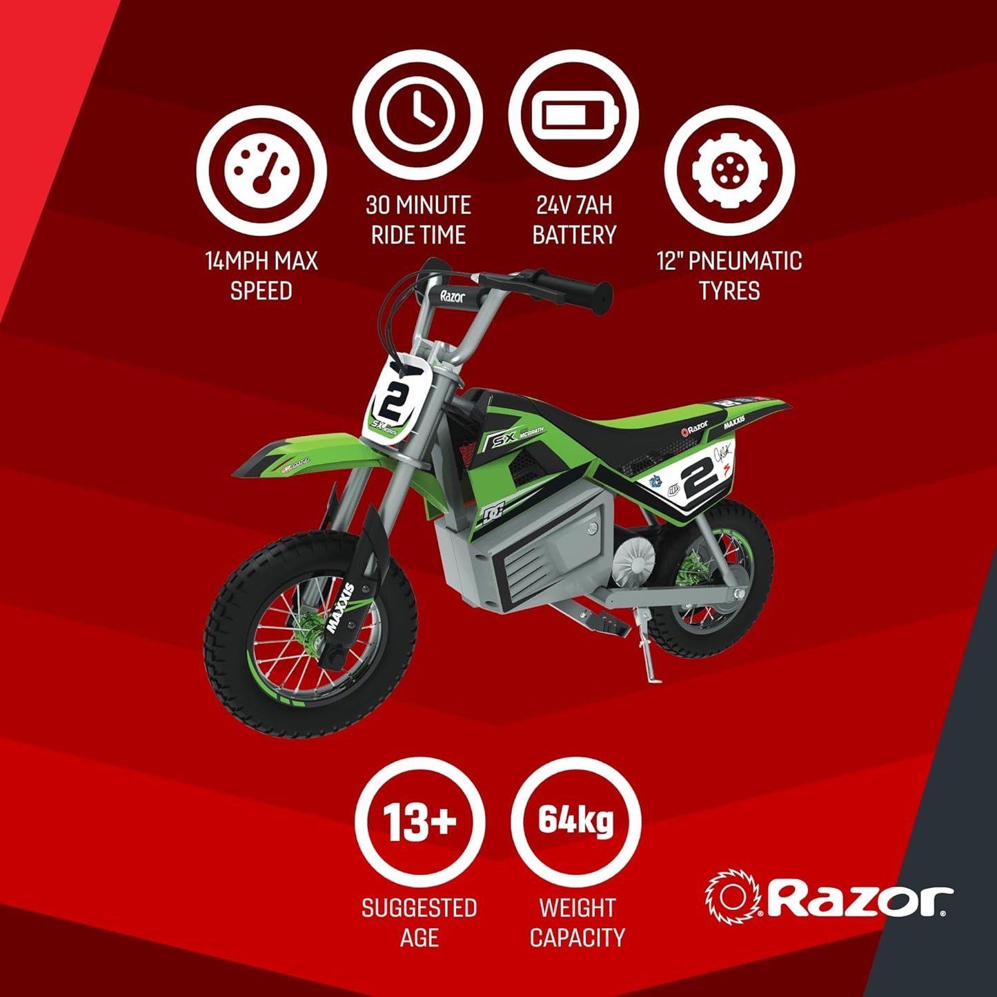 دراجة نارية Razor D.Rocket Sx350 بسرعة 22 كم/ساعة