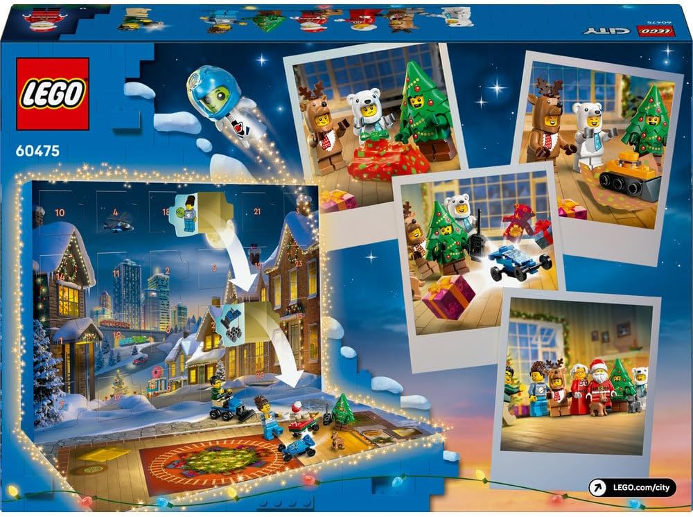 LEGO City Advent Calendar Car & Tractor plus 7 Minifigures 60475