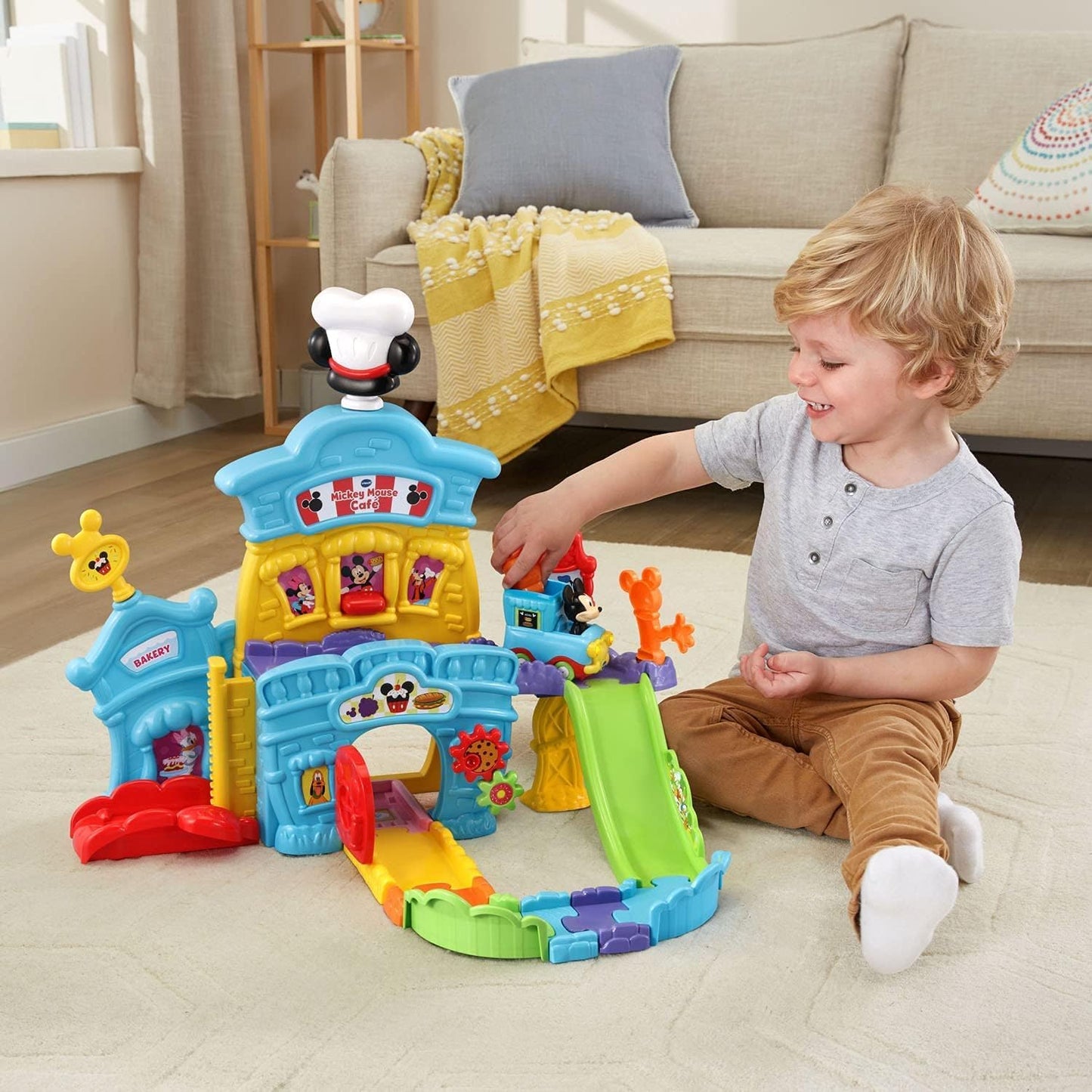 VTECH LICENSE - Go! Go! Smart Wheels - Disney Mickey Mouse Café - Marah Kids