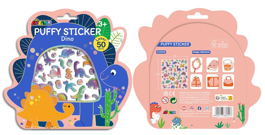 Avenir - Puffy Sticker Dino Multicolor | activity for kids | Perfect work of art to keep for room decoration or to give as a gift | ages 3+ - Marah Kids
