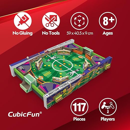 CUBIC FUN NGEO 3D PUZZLE FOOTBALL PINBALL 117PCS - Marah Kids