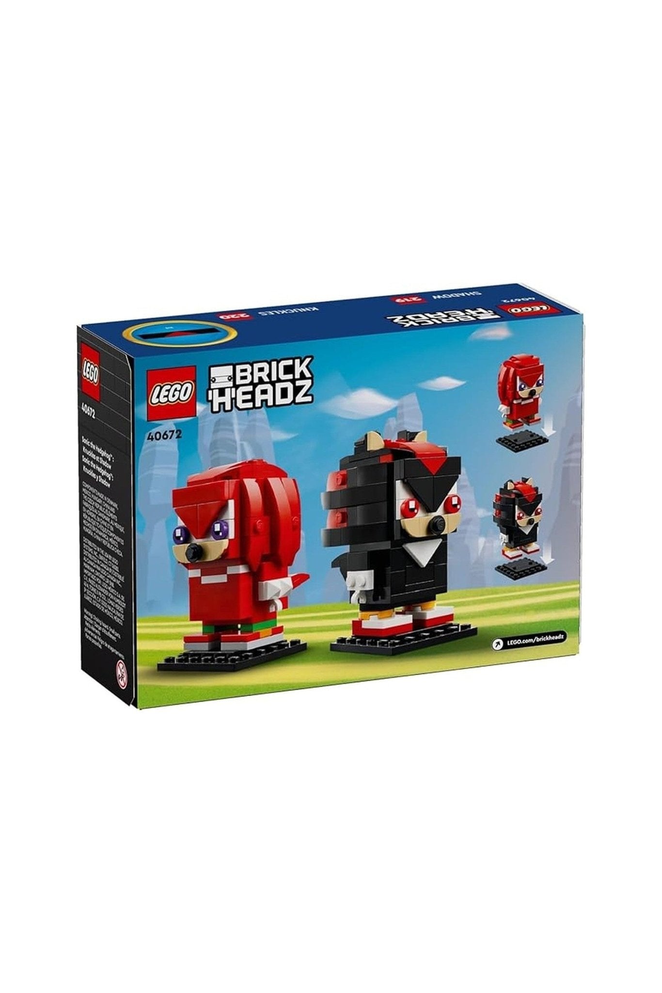 Lego Sonic The Hedgehog: Knuckles & Shadow Brickheadz - Marah Kids