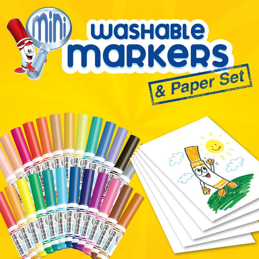 Crayola Washable Pip - Squeaks® & Paper, 65 Piece Set - Marah Kids