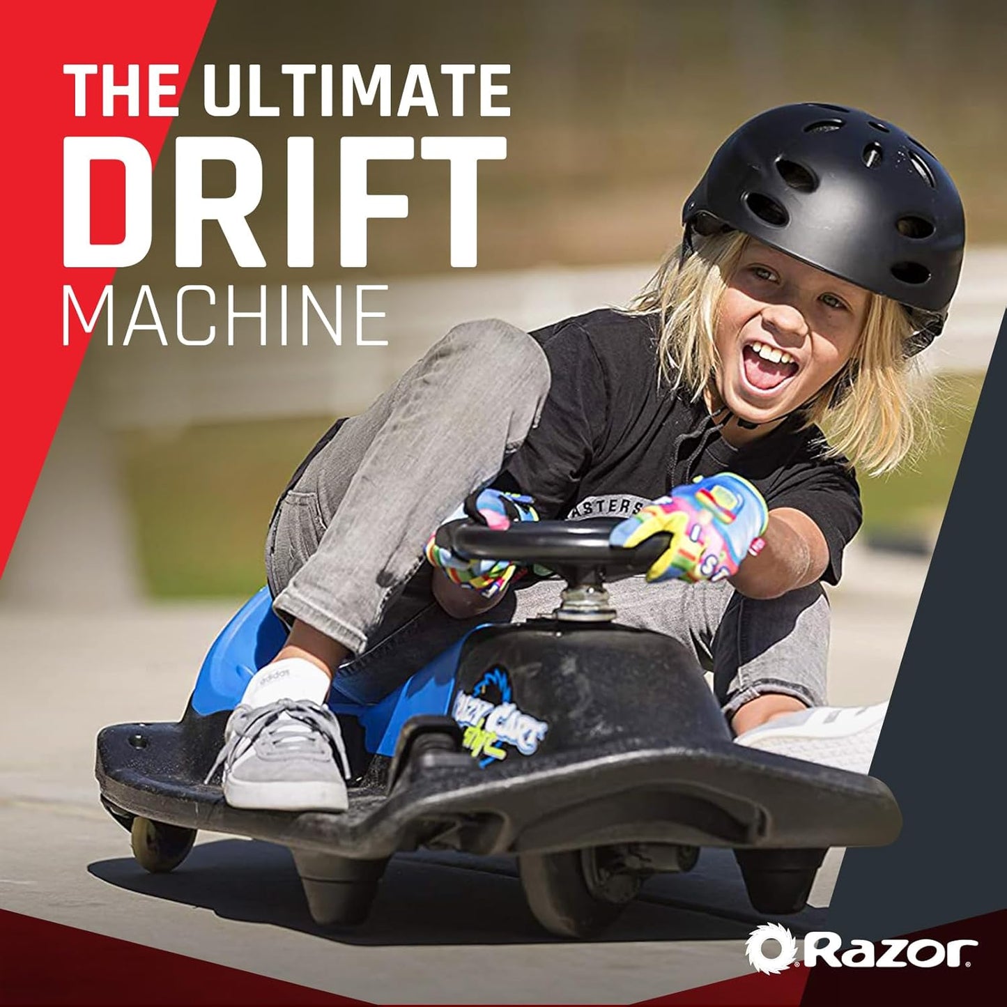 عربة Razor Crazy Cart Shift باللون الأزرق بسرعة 13 كم/ساعة 6+
