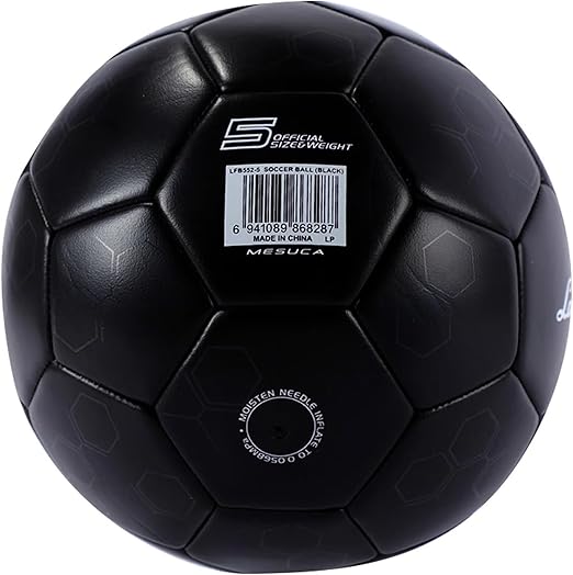 Lamborghini 5 Machine Sewing Pvc Soccer Ball - Black - Marah Kids