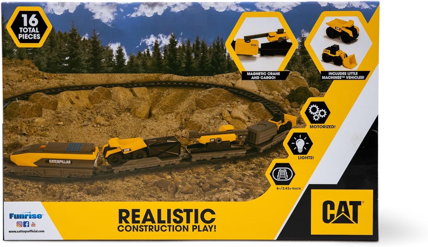 Cat Little Machne Power Truck Train Set - Marah Kids