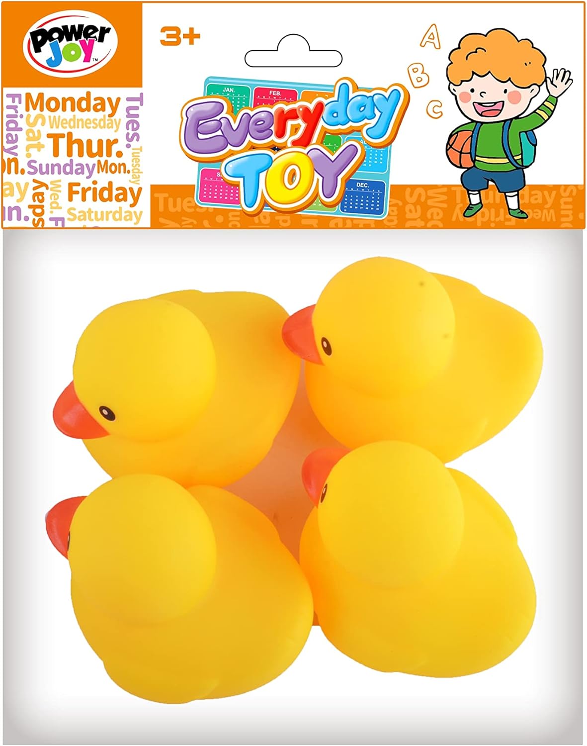 Power Joy Everyday Toy Duck Floating 4pieces PP BAG - Marah Kids