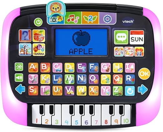 Vtech - Little Apps Light - Up Tablet | Educational Tablet Toy to Learn Alphabet, Numbers, Colours, Shapes, Animals, Time | 2 Years+ | Black - Marah Kids