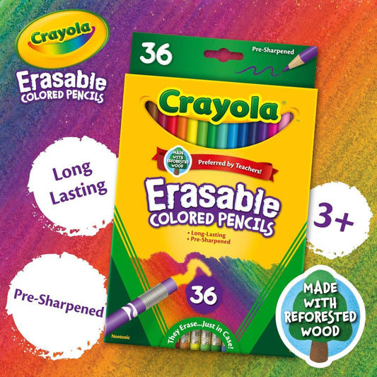Crayola 36 ct. Erasable Colored Pencils - Marah Kids