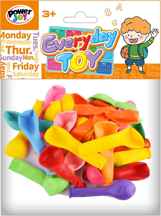 Power Joy Everyday Toy Balloon Set 40pcs PP BAG - Marah Kids