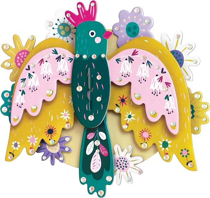 Avenir 3D Decoration - Bird Kit | Turn Your Wall into a Zoo! Create 3D Decorations with Pre - Cut Cardboard Puzzle Pieces | Thoughtful and Creative Gift Option for Kids 3+ - Marah Kids