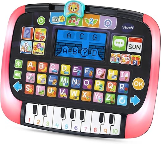 Vtech - Little Apps Light - Up Tablet | Educational Tablet Toy to Learn Alphabet, Numbers, Colours, Shapes, Animals, Time | 2 Years+ | Black - Marah Kids