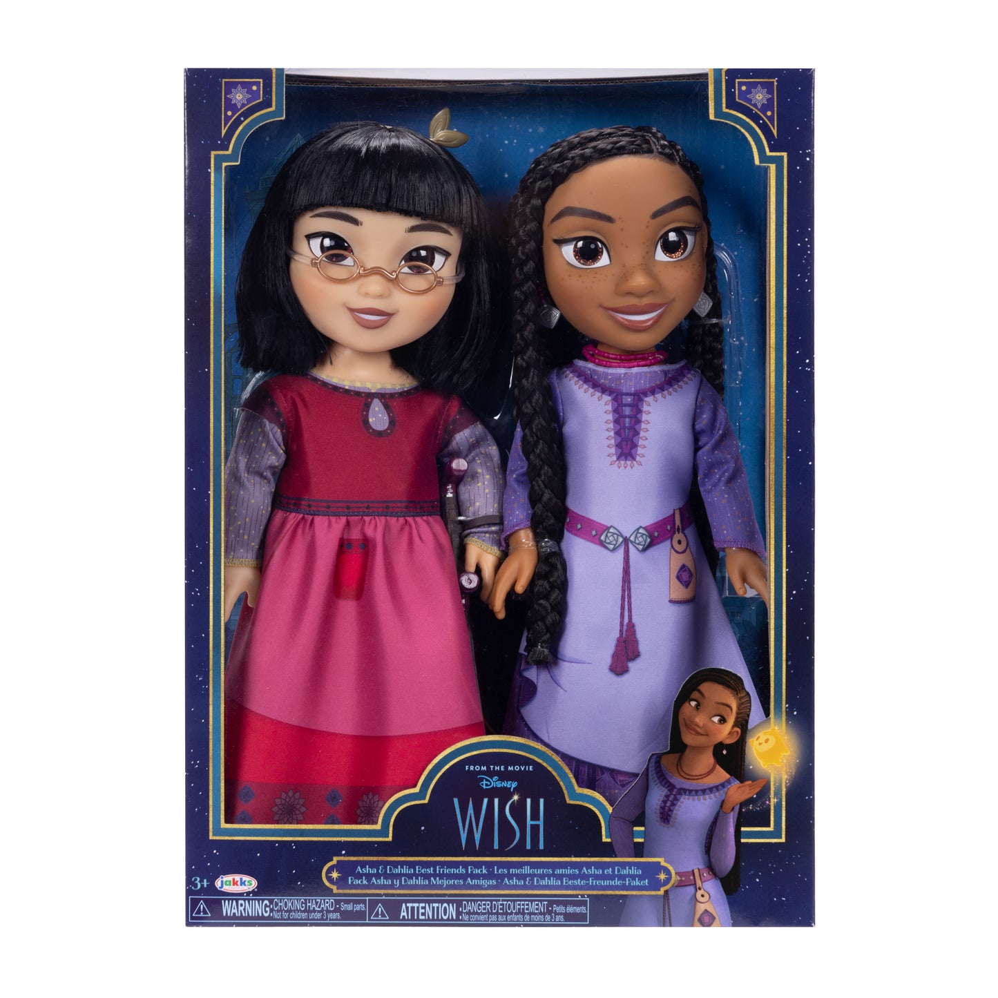 Jakks -Wish Doll Asha&Dahlia 2Pack 38Cm