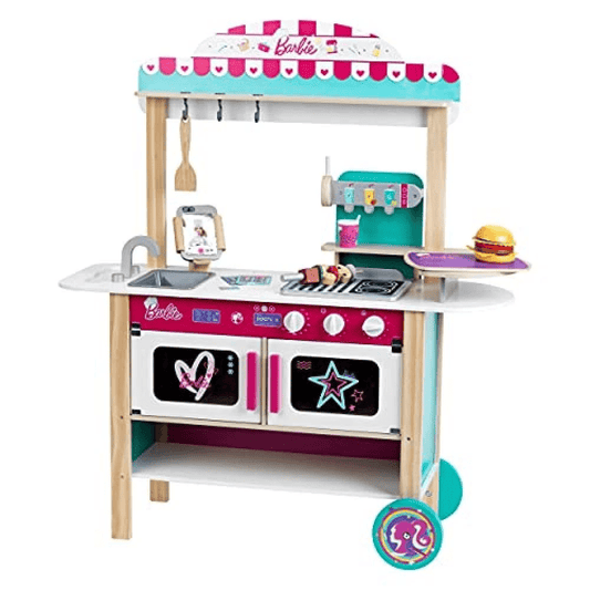 Klein Toys Theo Klein Barbie Bistro | Wooden Restaurant Toy, Ages 3+ - Marah Kids
