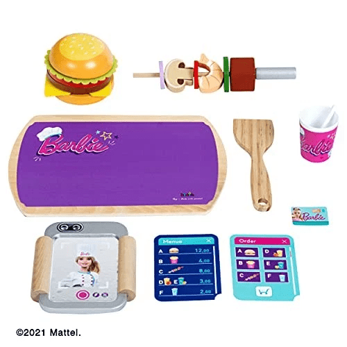 Klein Toys Theo Klein Barbie Bistro | Wooden Restaurant Toy, Ages 3+ - Marah Kids