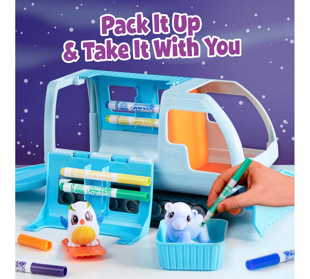 Crayola Scribble Scrubbie Snow Explorer - Marah Kids