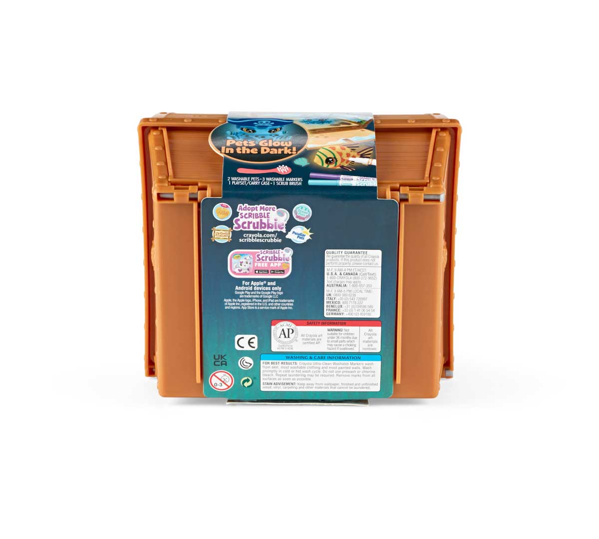 Crayola Scribble Scrubbie Glow, Ocean Treasure Chest - Marah Kids