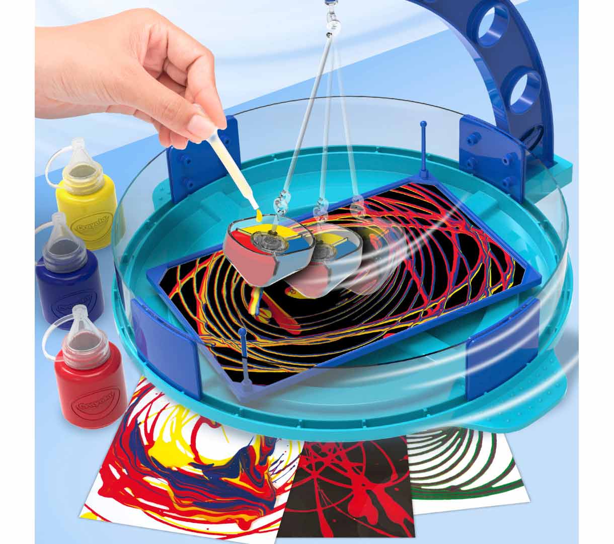 Crayola - Washable Paint Pendulum – Multicolour | LESS - MESS PAINTING| Great gift for kids ages 7 and up. - Marah Kids
